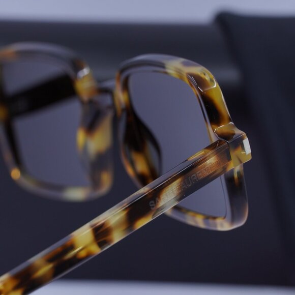 Saint Laurent SL332 006 Rectangle Sunglasses - Havana/Brown - Picture 5 of 11